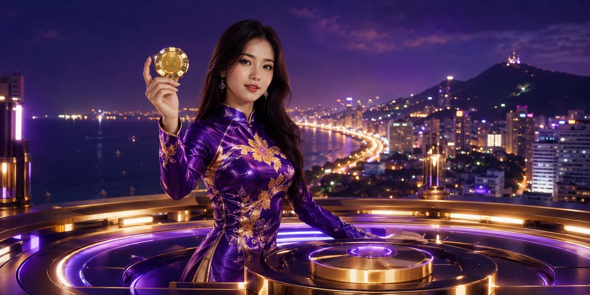 Người dùng tại Vũng Tàu kiểm tra tài khoản và thực hiện giao dịch nạp tiền an toàn trên điện thoại bên bờ biển